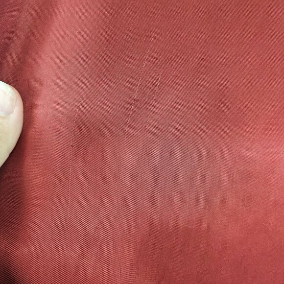 & Other Stories Womens 8 Bomber Jacket Red Wine Quilted Retro Varsity Style Coat - Picture 10 of 16